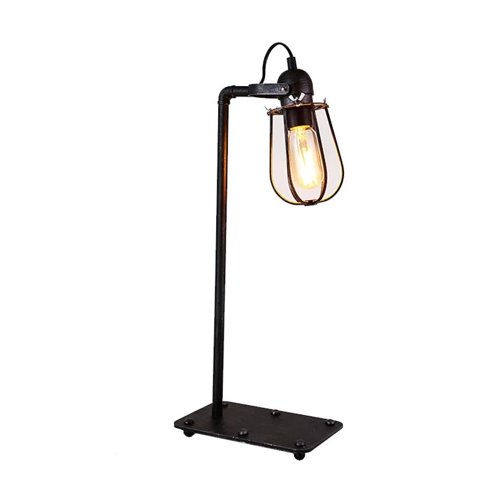 Candeeiro de Mesa Met&aacute;lico Vintage E27 60w 22x51cm Edm