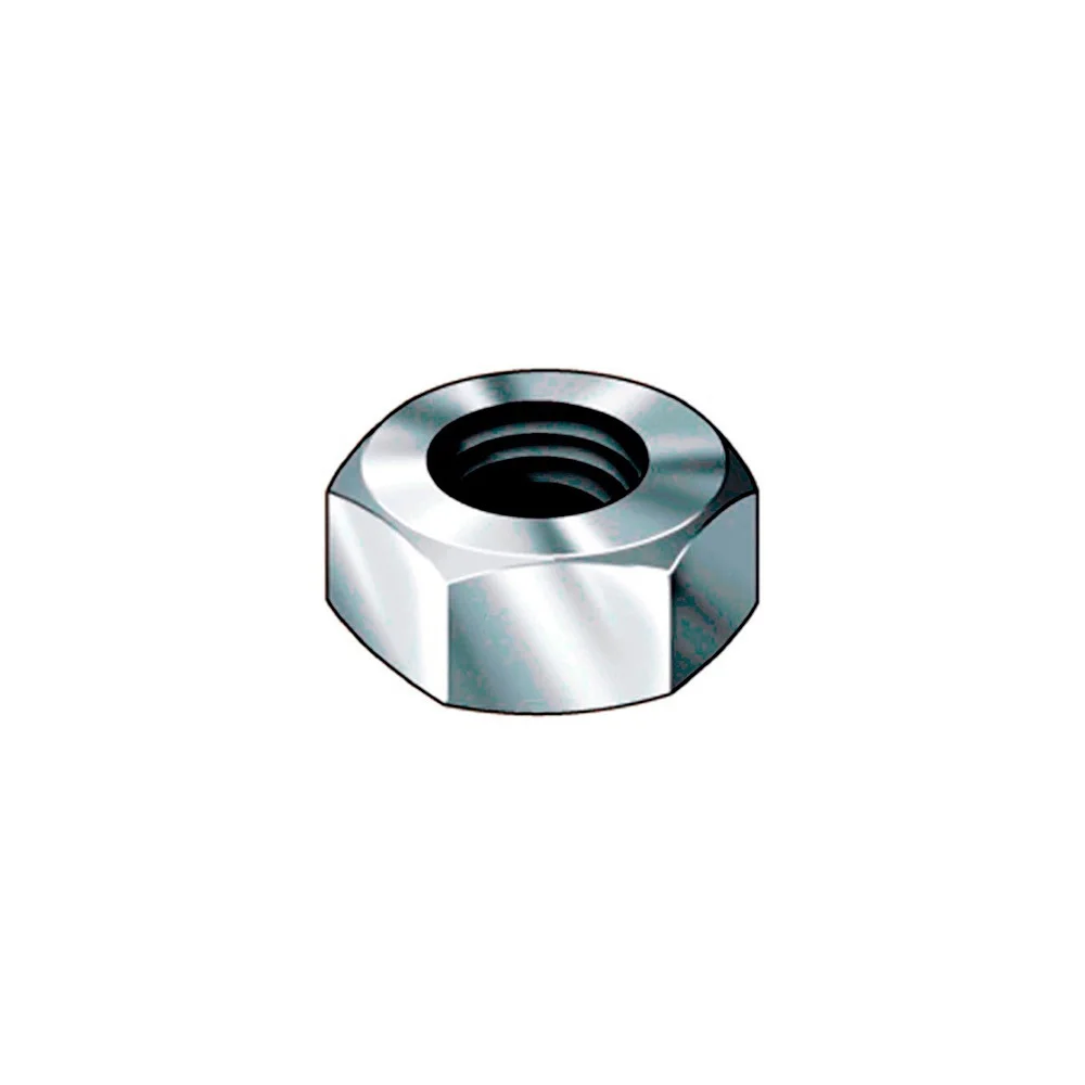 Caixa 1000 Unid. Porca Hexagonal Din/Ref 934 &Oslash;4mm Zincado Celo