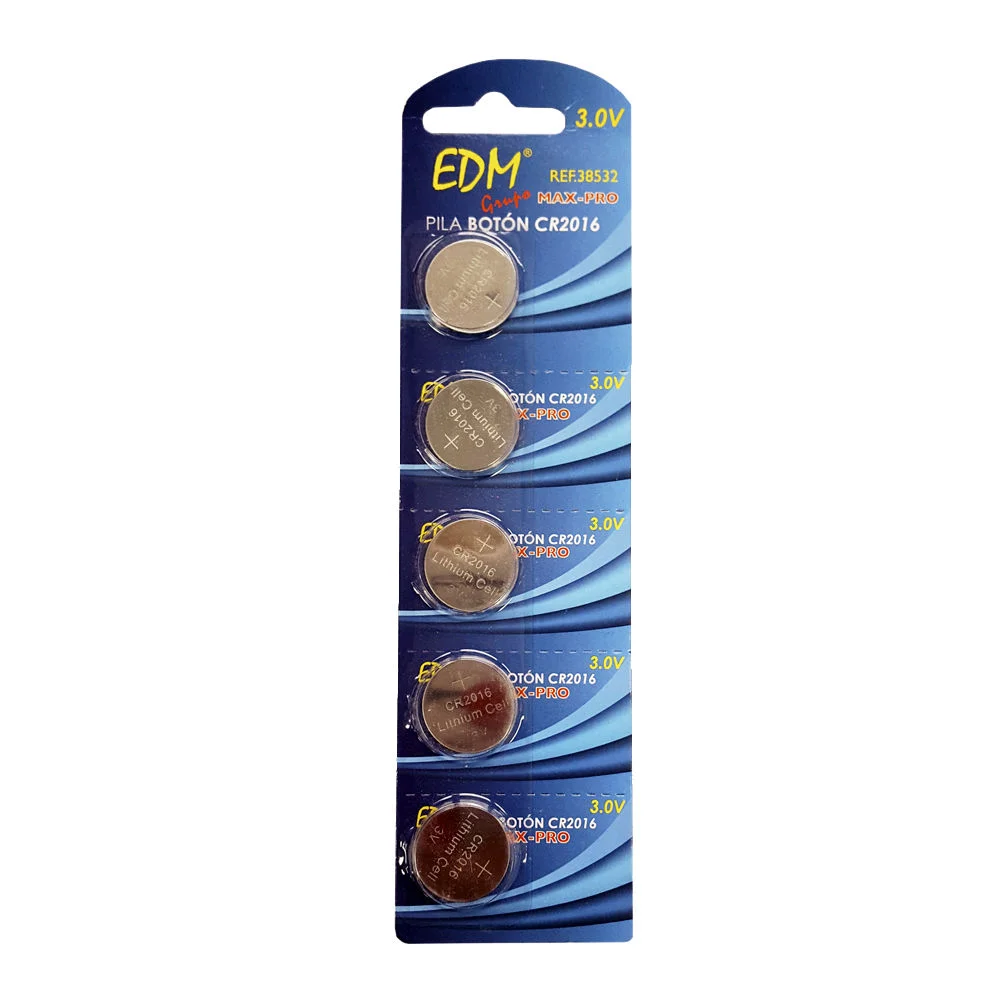 Micro Pilha L&iacute;tio Bot&atilde;o Max-Pro Edm Cr2016 3v &Oslash;20x1,6mm