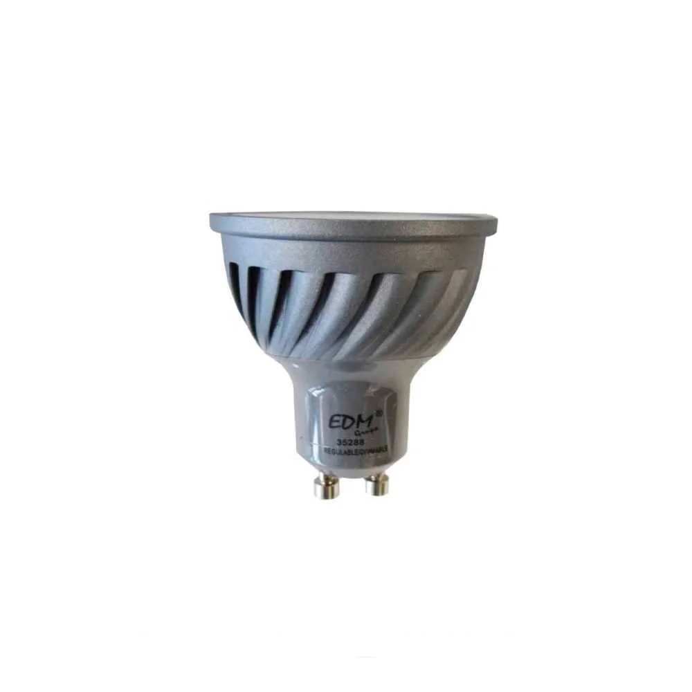 L&acirc;mpada LED Dicroica Dimm&aacute;vel Gu10 6w 480lm 3200k Luz Quente &Oslash;5x5,5cm Edm