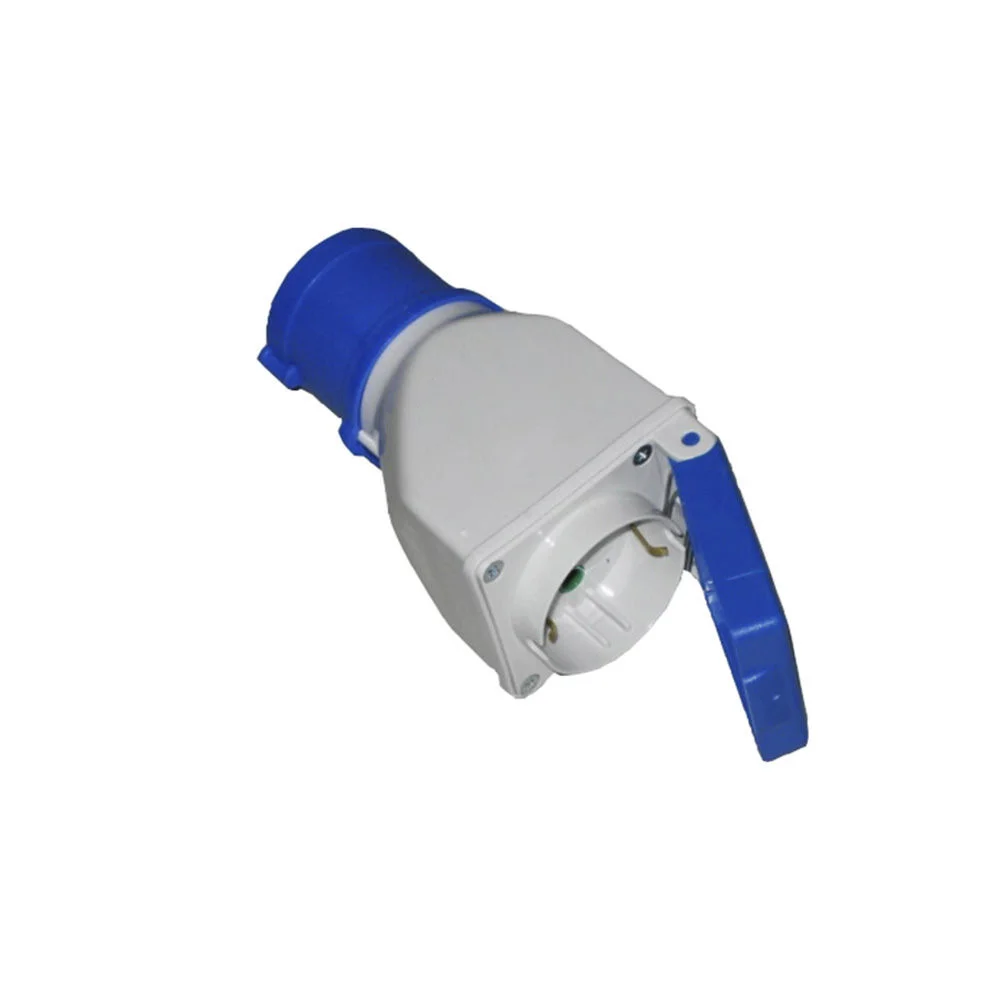Ficha Adaptador Cetac A Base Schuko Com Tampa 2 P+