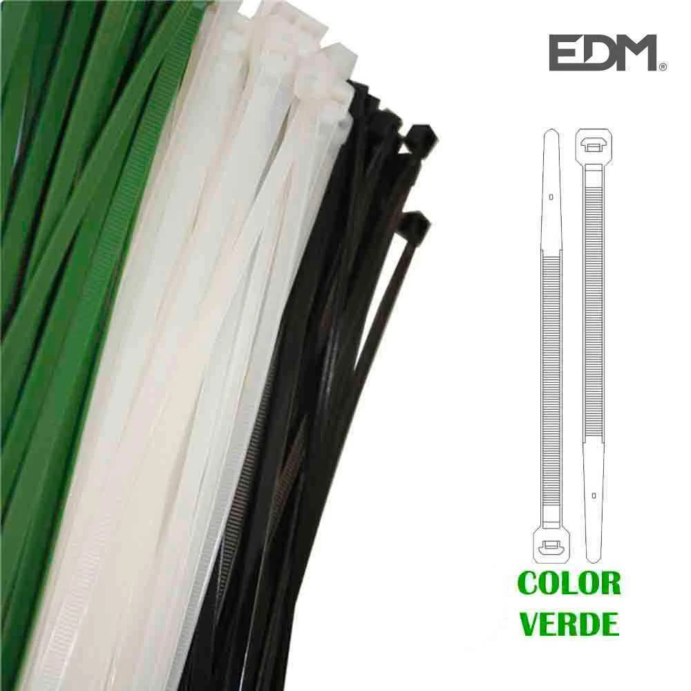 Abra&ccedil;adeiras Verdes 150x3,5mm (Saco 100 Unid.) Nylon de Alta Qualidade