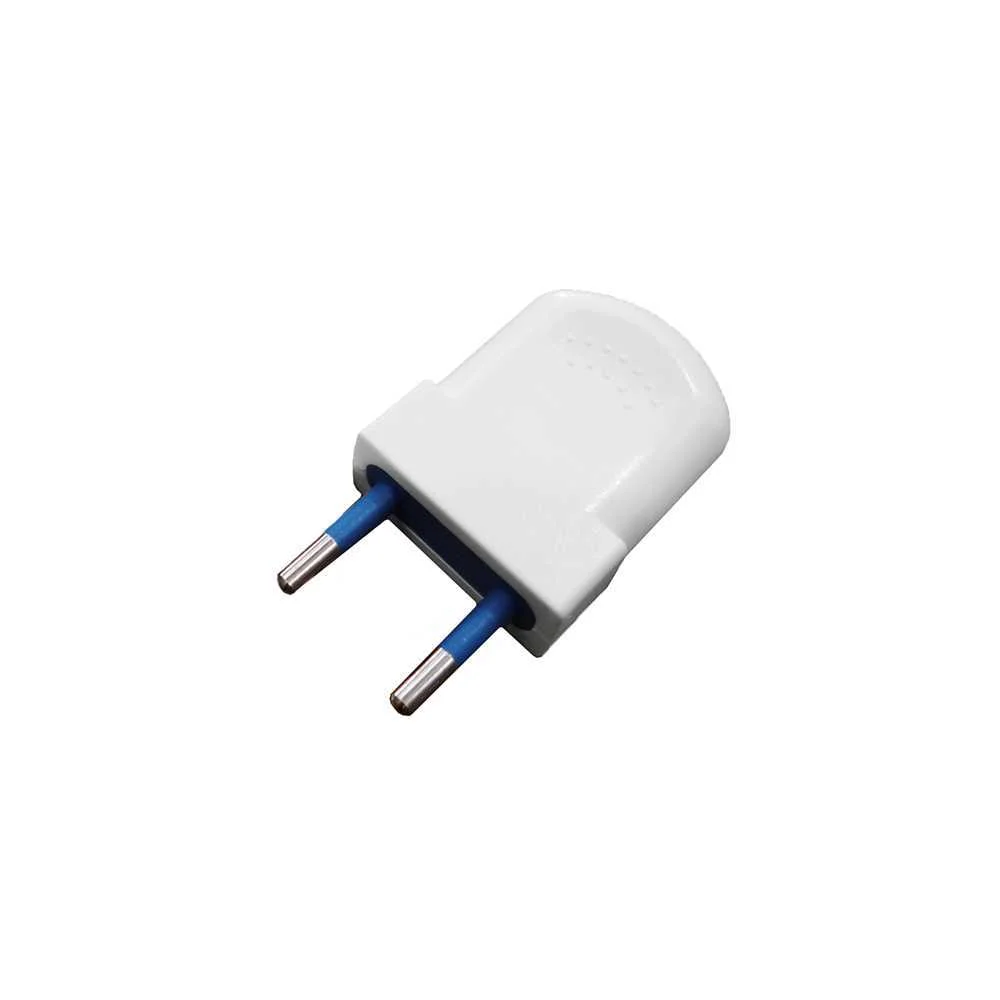 Ficha Europeia Branca Bipolar 10a 4mm 250v