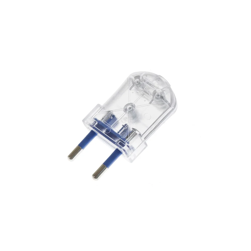 Ficha Europeia Transparente Bipolar 10a 4mm 250v