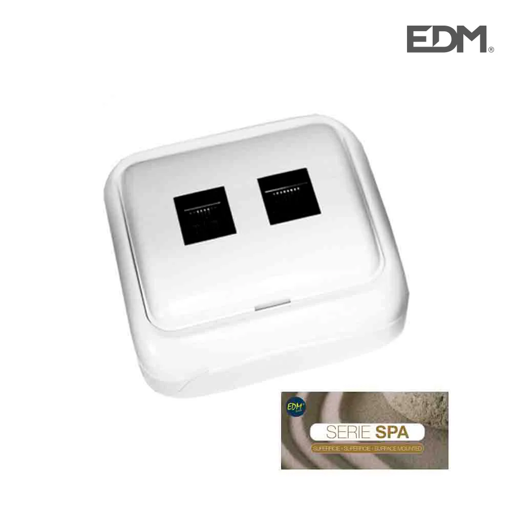 Tomada Telefone e Adsl Superf&iacute;cie "Serie Spa" (Bolsa Bl&iacute;ster)