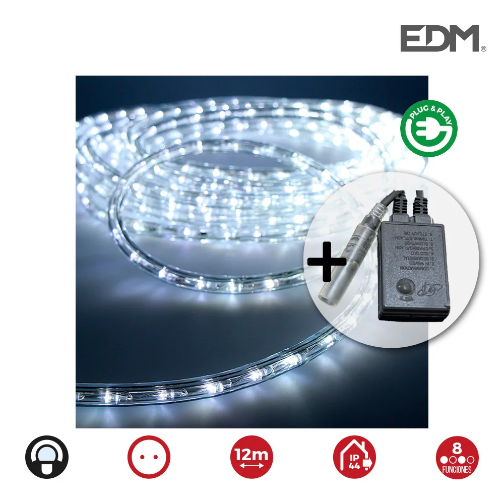Kit Flexiled Multifun&ccedil;&otilde;es Branco Frio Ip44 230v 12m Edm