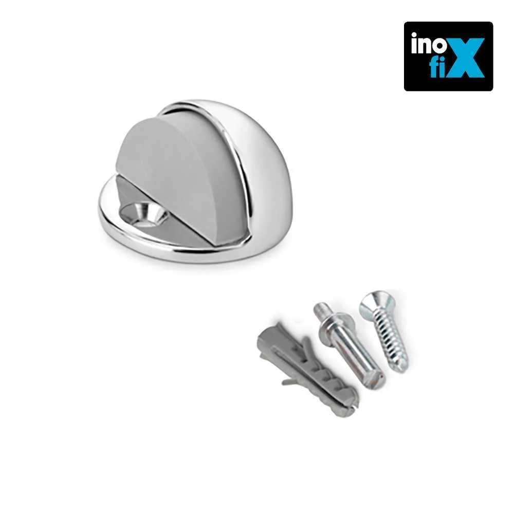 Batente para Porta Metalico Con Parafuso Cromado (Blister) Inofix