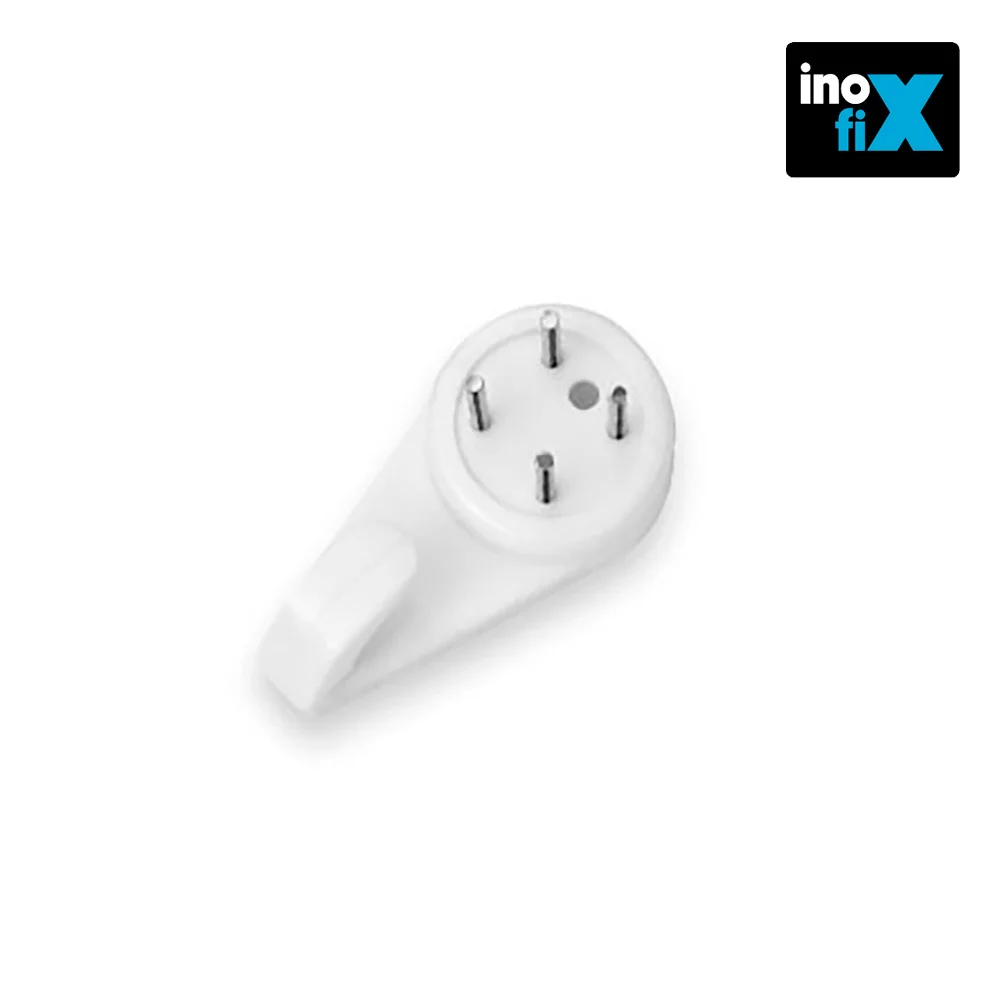 Gancho para Imagens. Branco (Blister 4 Unid) Inof.
