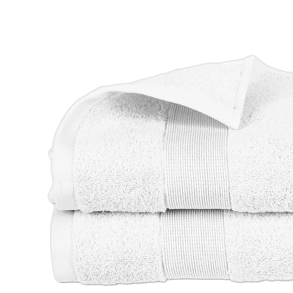Toalha de felpa, 450 g/m&sup2;, branca, 70 x 130 cm. 100% algod&atilde;o