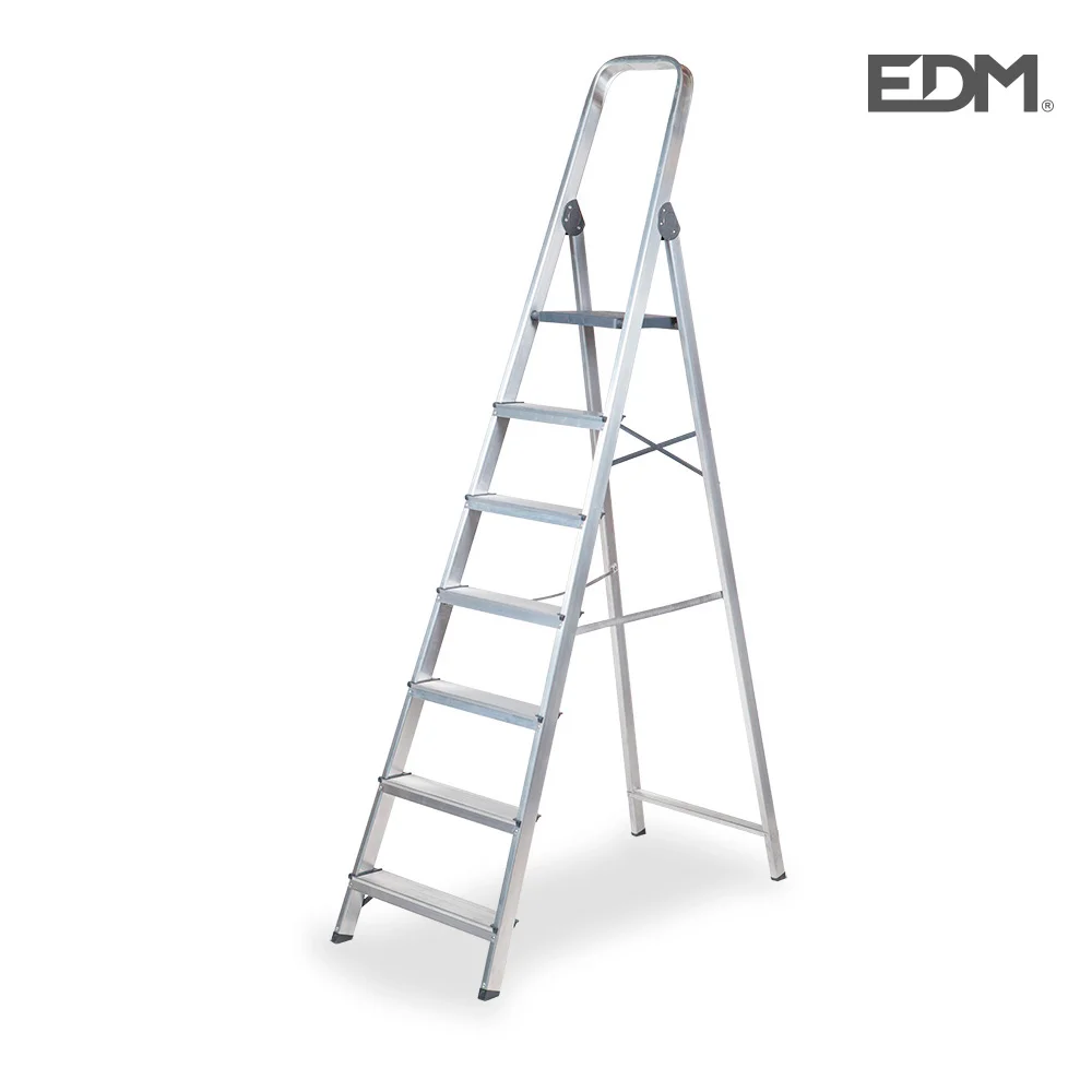 Escadote Dom&eacute;stico Alum&iacute;no 7 Degraus Edm