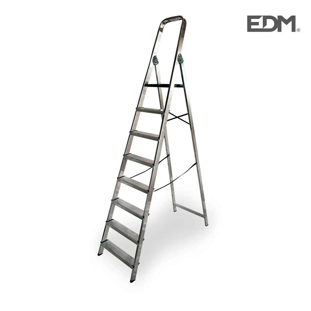 Escadote Dom&eacute;stico Alum&iacute;no 8 Degraus Edm