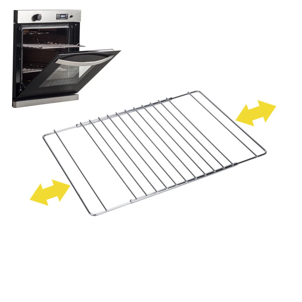 Grelha Extens&iacute;vel Cromada para Forno de 38,5cm At&eacute; 55x31.5cm