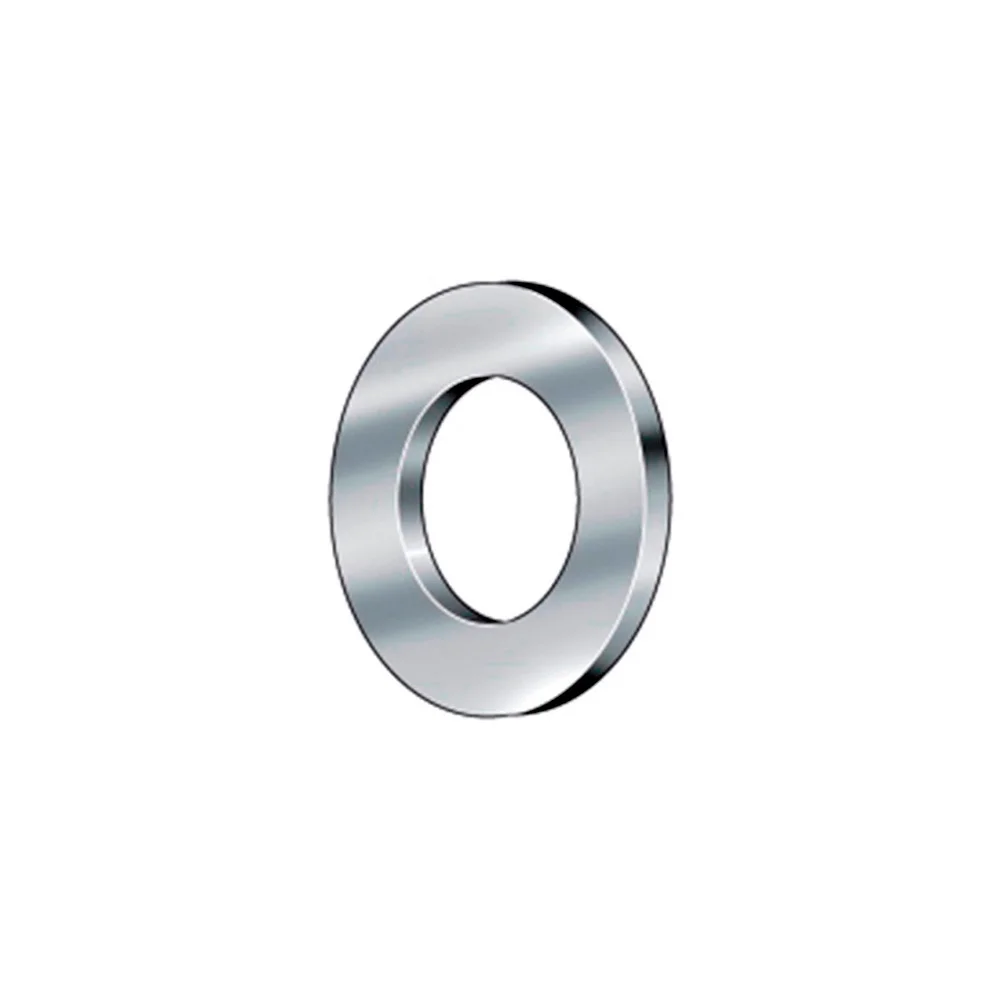 Caixa 500un Anilha Lisa Din/Ref 125a 6 Zincado Ce.