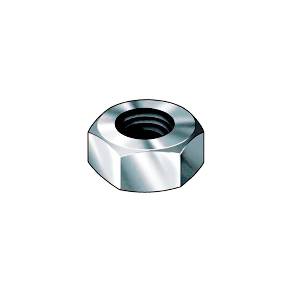 Caixa 500 Unid. Porca Hexagonal Din/Ref 934 &Oslash;5mm Zincado Celo