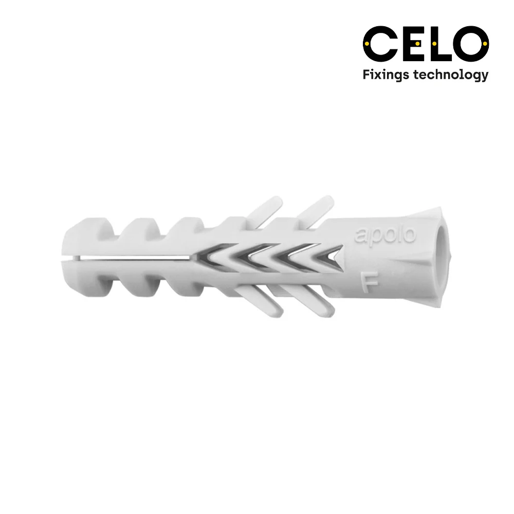 Caixa 100Un Bucha Nylon Duplo Anti-Giro Din/Ref Nf