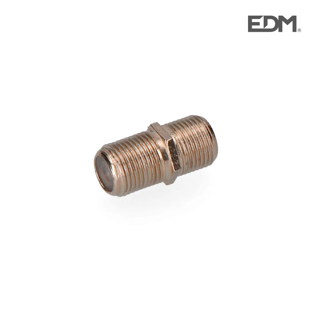 Conector Uni&atilde;o F Macho-Macho Retractilado Parab.