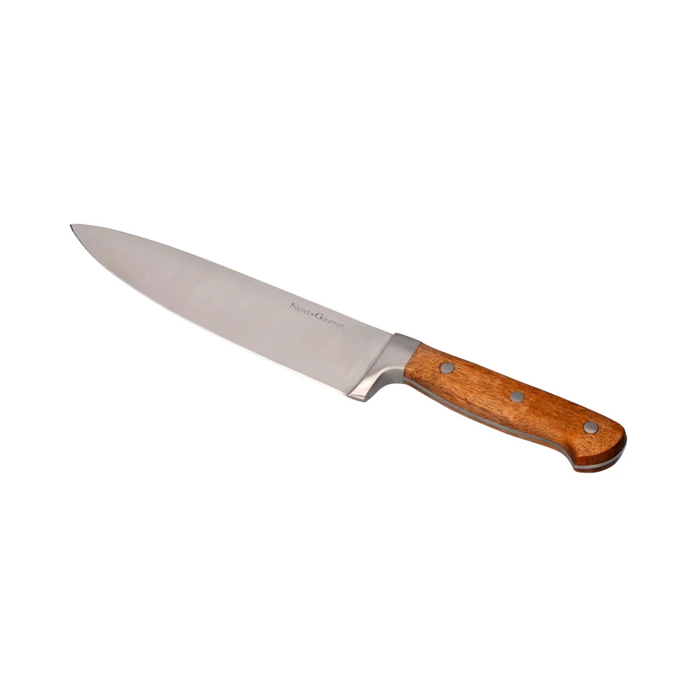 Cuchillo Chef Secret de Gourmet Madera Acero Inox.