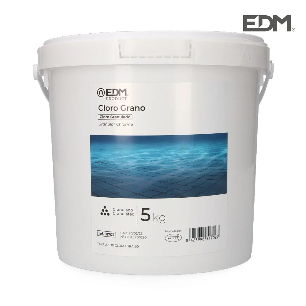 Cloro Gr&atilde;o 5kg Fus&atilde;o Edm