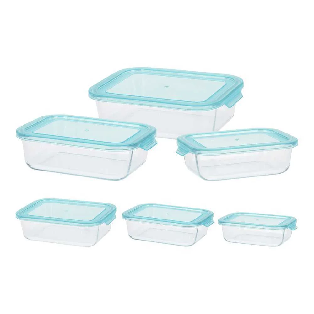 Kit de Recipientes de Vidro 3 Tamanhos V&aacute;rios 630ml, 1000ml Y 1480ml.
