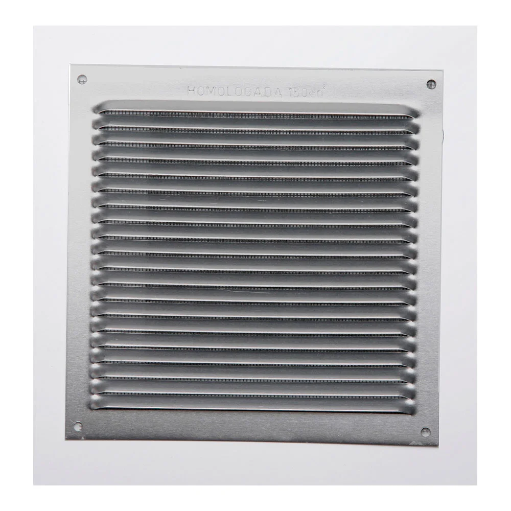 Grelhas Sem Laterais Aluminio 0.6 Natural 170x170mm