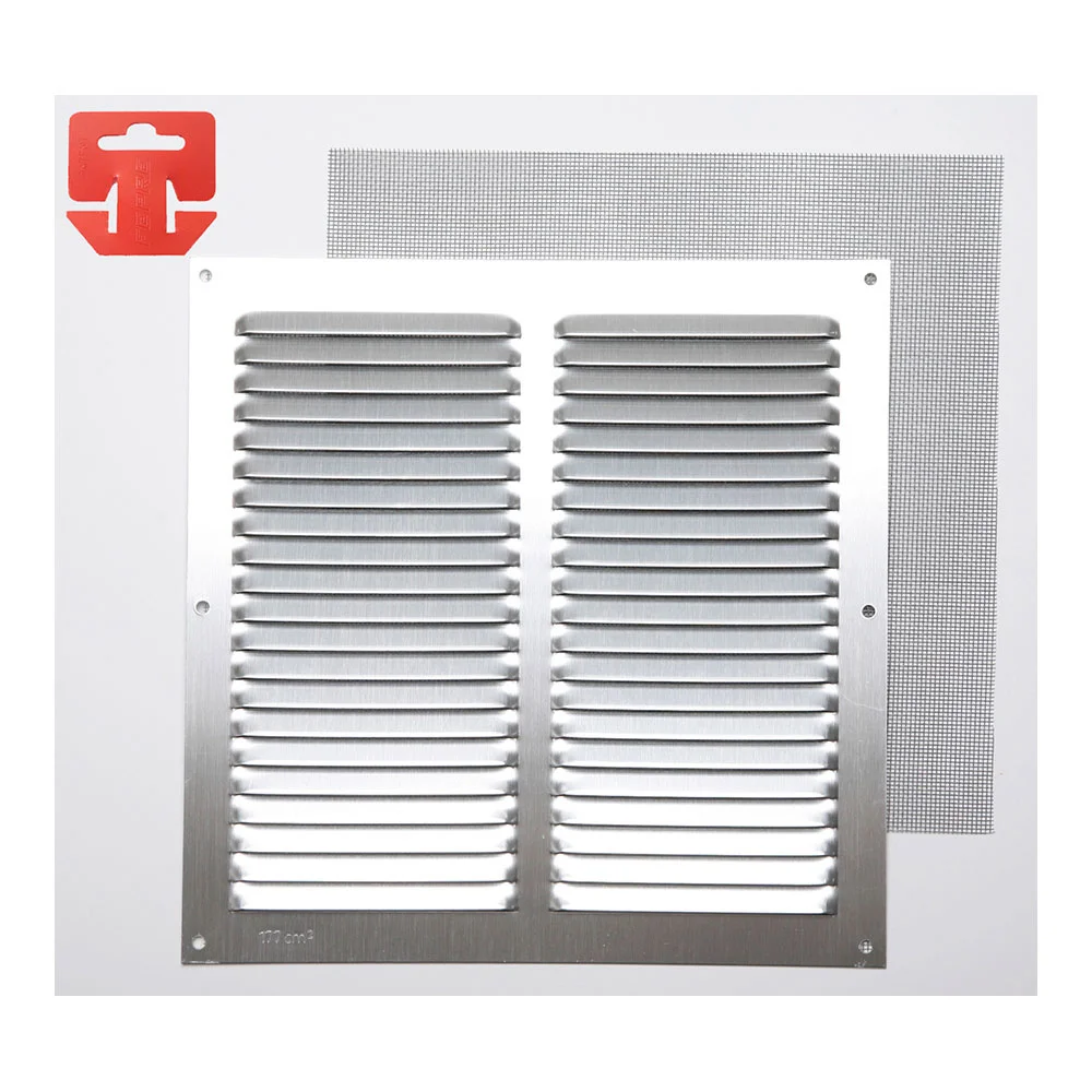 Grelha Anti-Mosquito Aluminio 0.6 Natural 250x250mm (G)