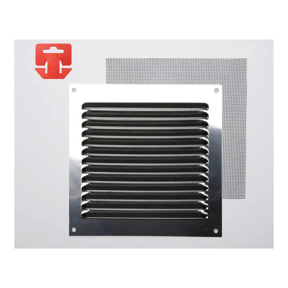 Grelha Anti-Mosquito A&ccedil;o Inoxid&aacute;vel 150x150mm (G)