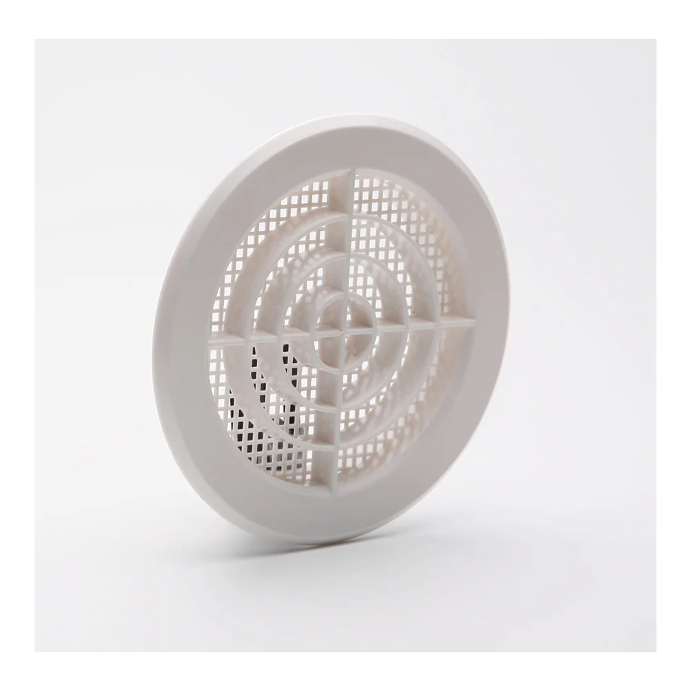 Grelha Encastravel+Clipsar D-10-11cm Abs Branco + Mosquiteira
