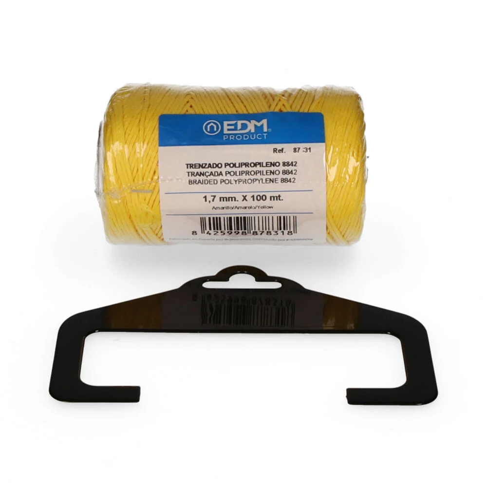 Bobine Tran&ccedil;ada Polipropileno 8842 100m Amarelo Edm
