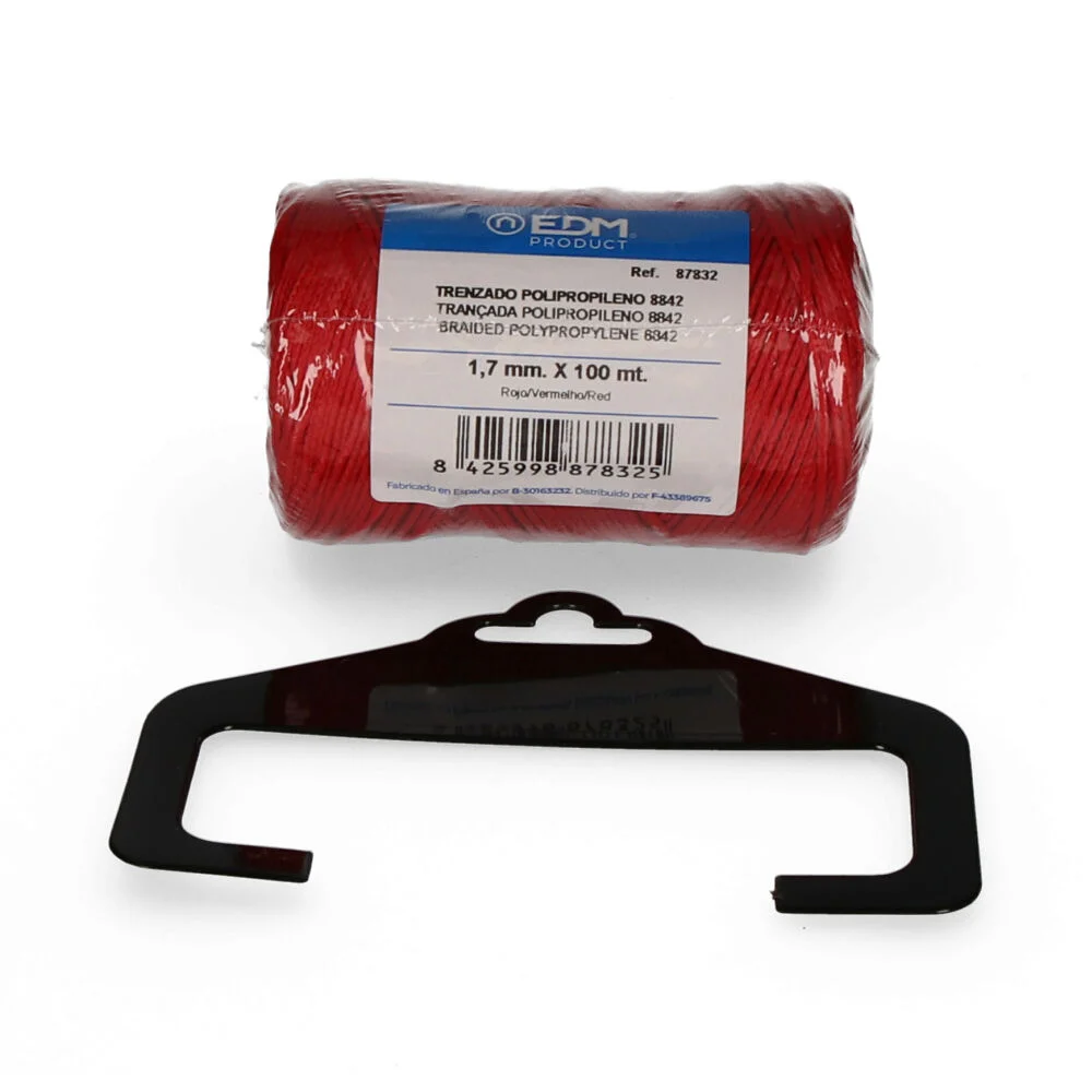 Bobine Tran&ccedil;ada Polipropileno 8842 100m Vermelho Edm