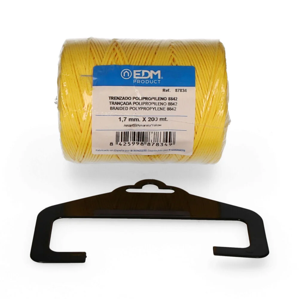 Bobine Tran&ccedil;ada Polipropileno 8842 200m Amarelo Edm