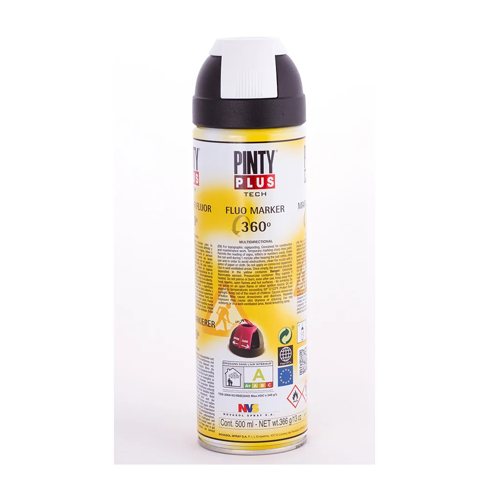 Pintura em Spray Pintyplus Tech 650cc Marcador 360&deg; Branco T101