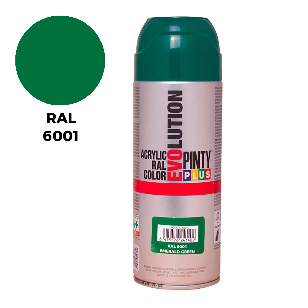 Pintura em Spray Pintyplus Evolution 520cc Ral 6001 Verde Esmeralda