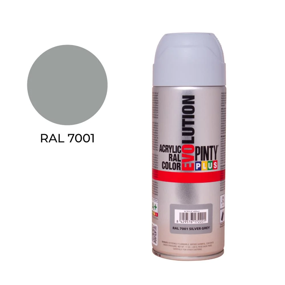 Pintura em Spray Pintyplus Evolution 520cc Ral 7001 Cinzento Prata