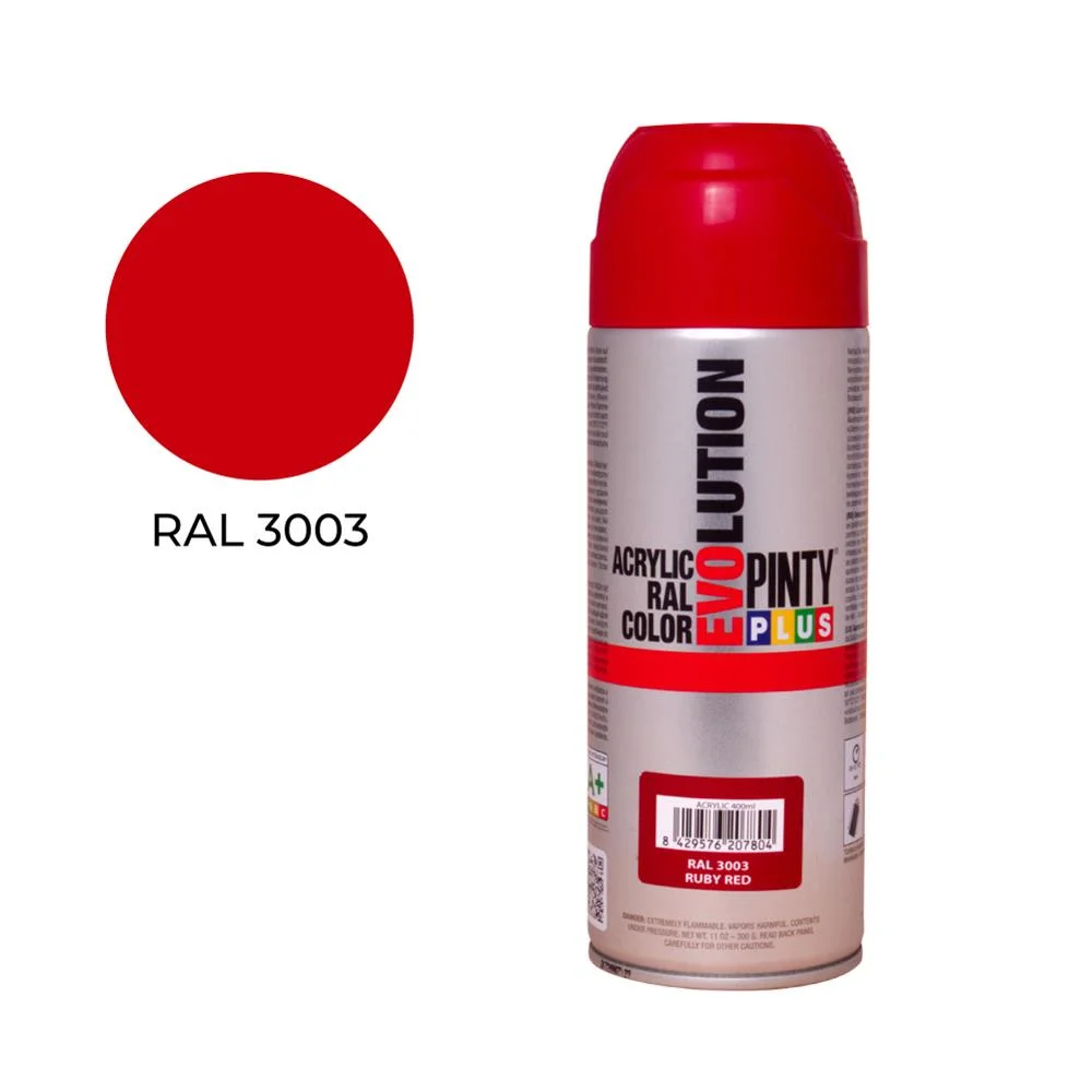 Pintura em Spray Pintyplus Evolution 520cc Ral 3003 Vermelho Rub&iacute;