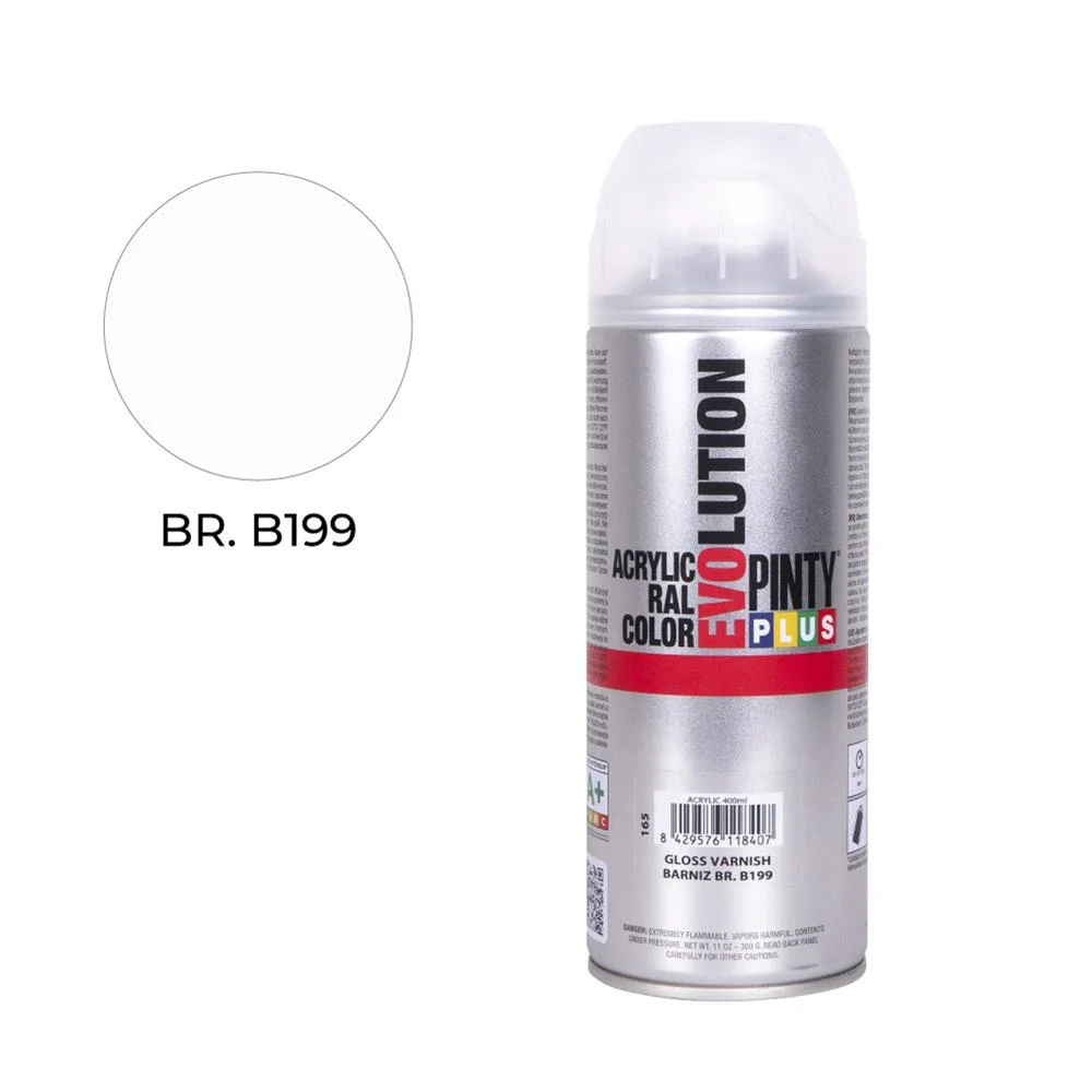 Pintura em Spray Pintyplus Evolution 520cc B199 Verniz Brilho
