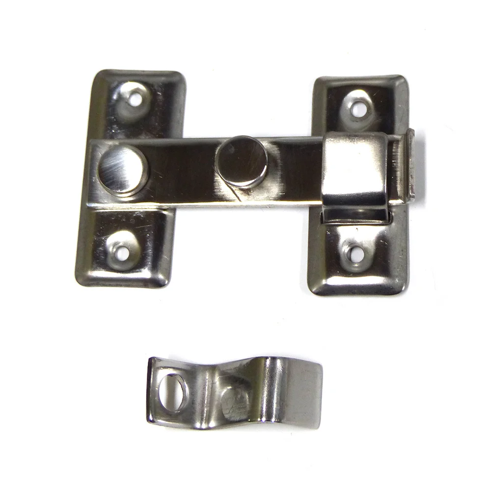 Tranqueta Aldrava Reversivel 8Cm A&ccedil;o Inox
