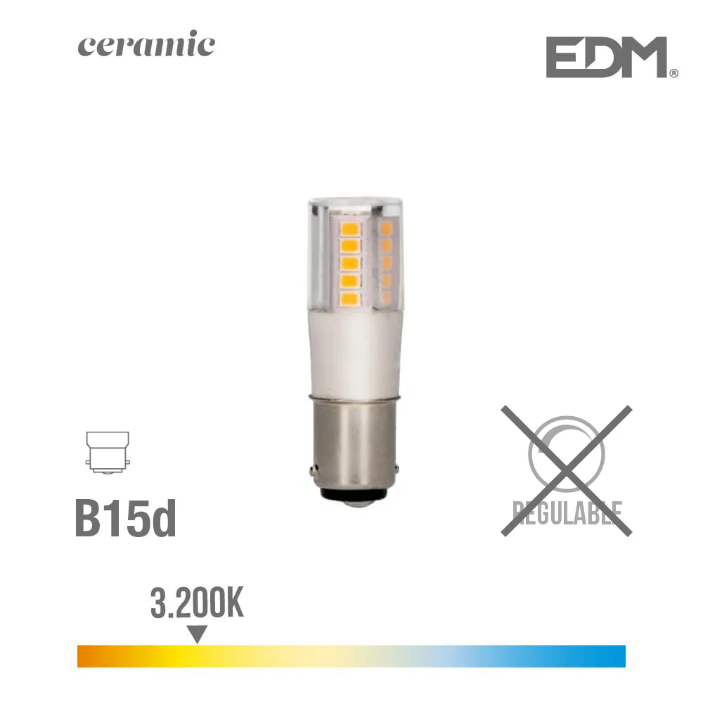 Lampada Bayoneta LED B15d 5.5w 650 Lm 3200k Luz Q.