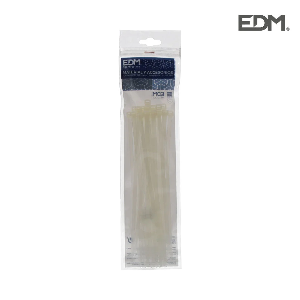 Abra&ccedil;adeiras Natural 380x4,8mm Saco 25 Unidades E.