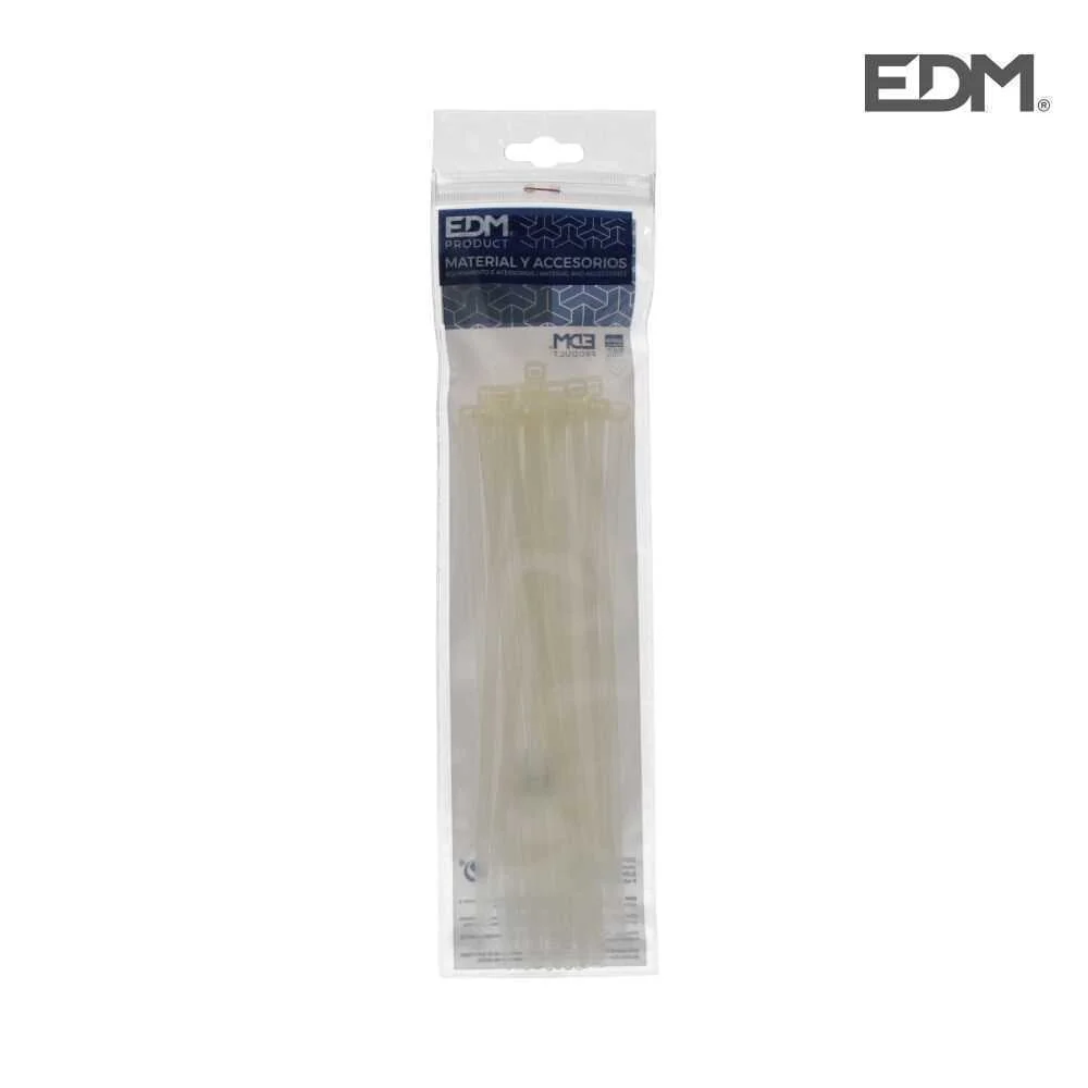Abra&ccedil;adeiras Natural 300x4,8mm Saco 25 Unidades E.