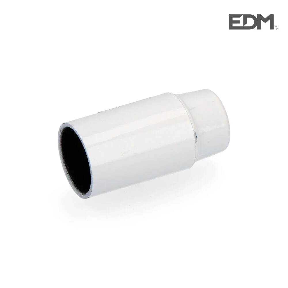 Casquilho Baquelite Refor&ccedil;ado E14 Branco (Embalado) Edm