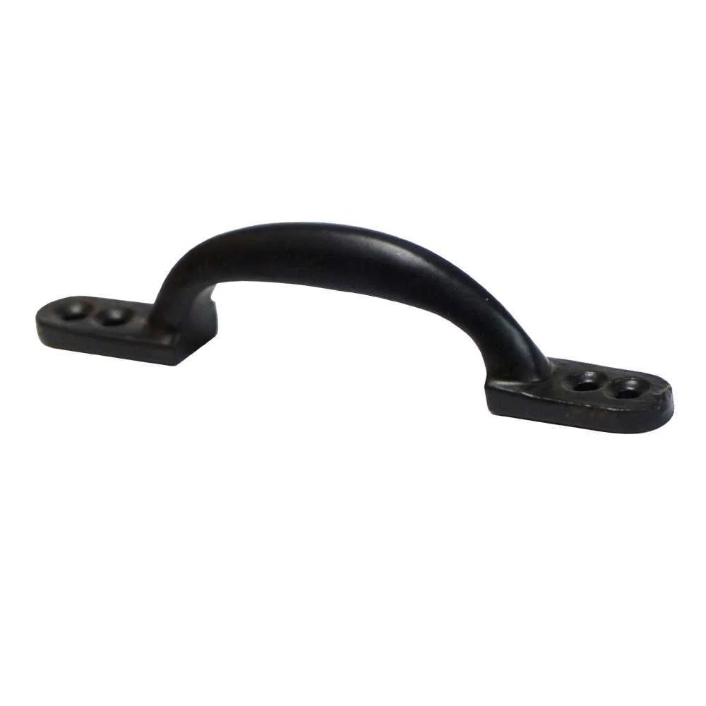 Puxador Plano 155mm H&deg; Preto Edm