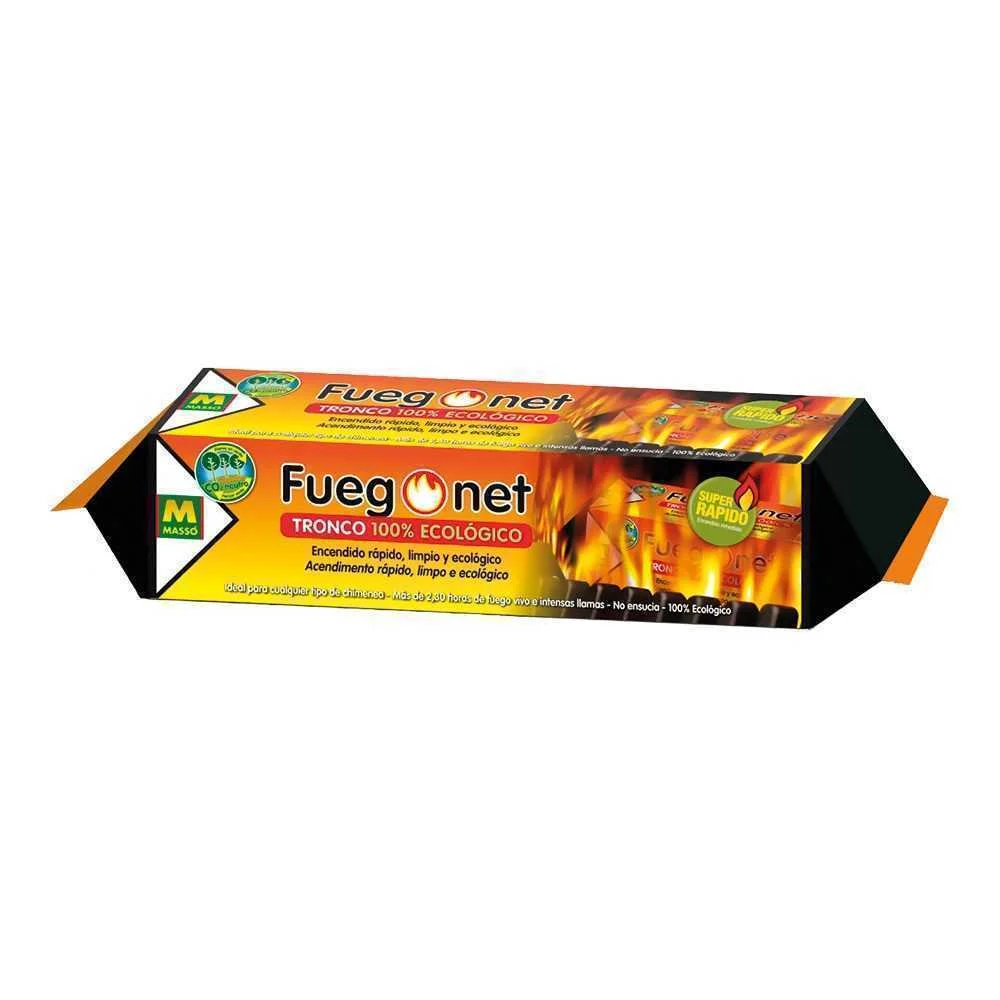 Tronco 100% Ecol&oacute;gico Fuegonet 20x7,5x7,5cm