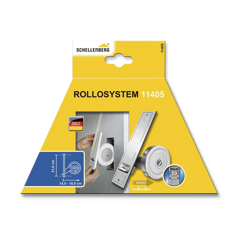 Enrolador Encastravel para Persianas 50x244x140mm (Distancia Berbequim 215mm) Schellenberg