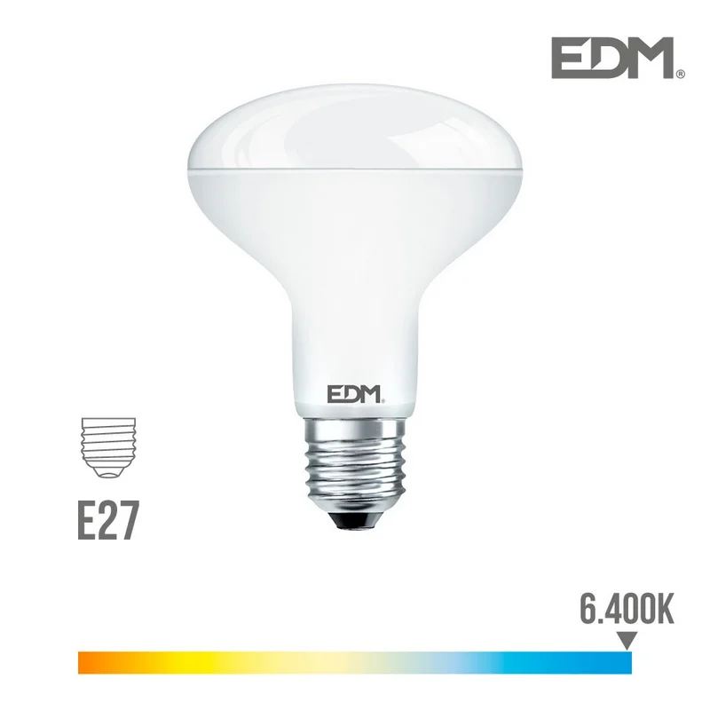 L&acirc;mpada Refletor LED R90 E27 12w 1055lm 6400k Luz Fria &Oslash;9x12cm Edm
