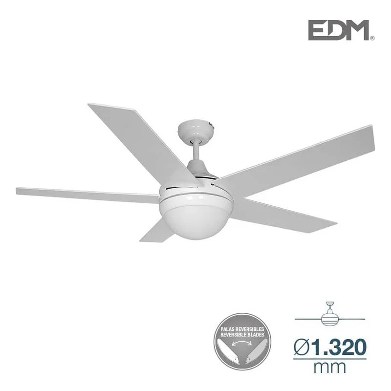 Ventoinha de Teto Modelo Adriatico Branco 60w  A.