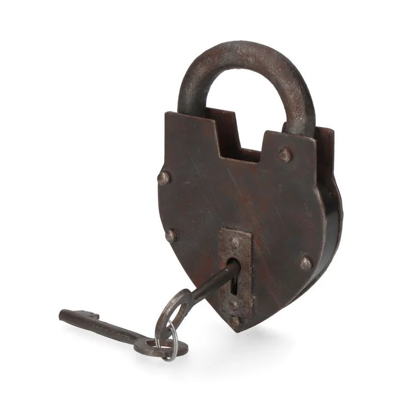 Cadeado R&uacute;sticas 2 Chaves Efeito Rusty