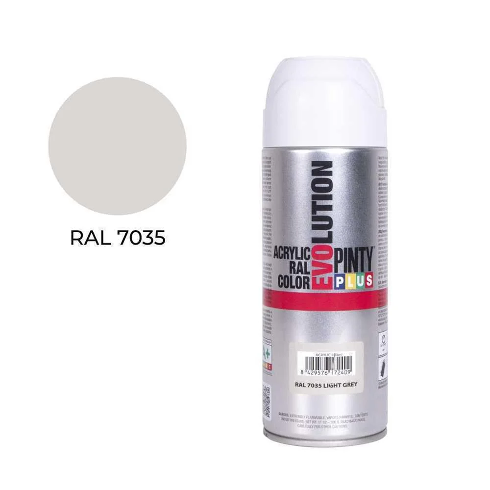Pintura em Spray Pintyplus Evolution 520cc Ral 7035 Cinzento Luminoso