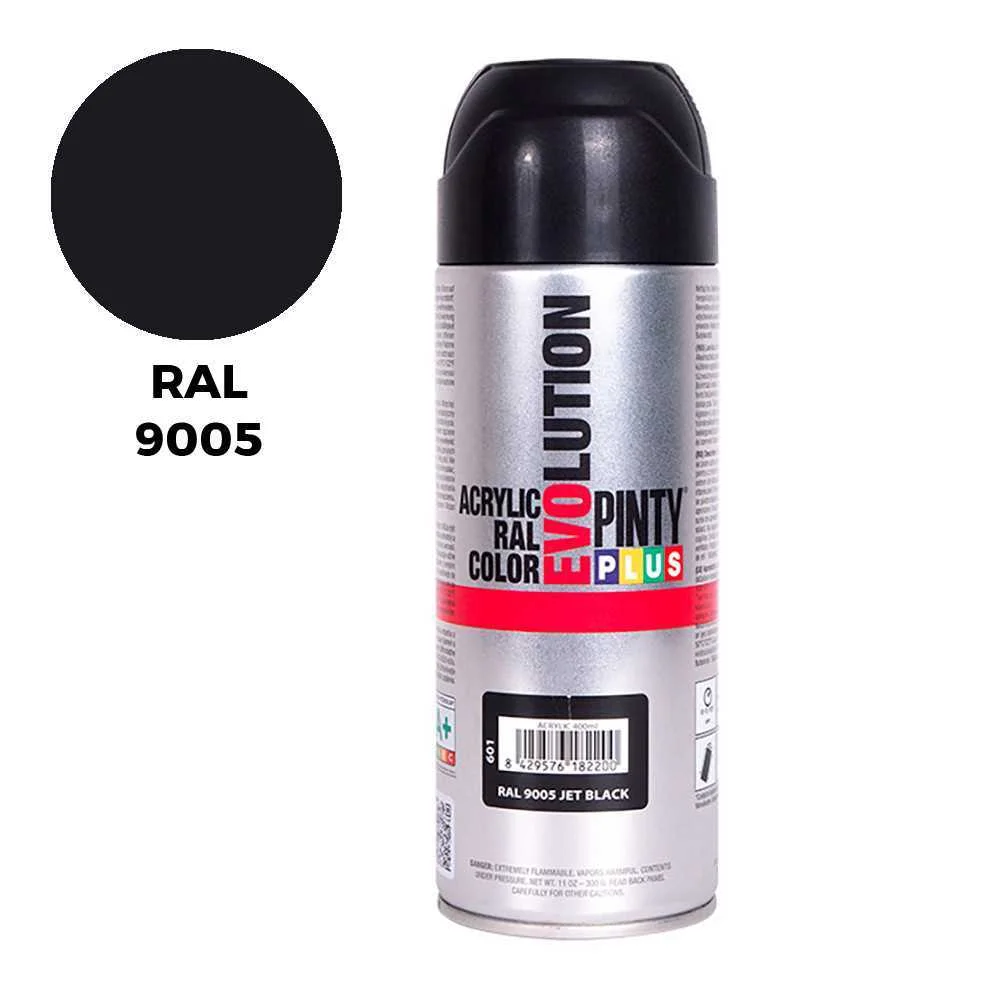 Pintura em Spray Pintyplus Evolution 520cc Ral 9005 Preto Intenso