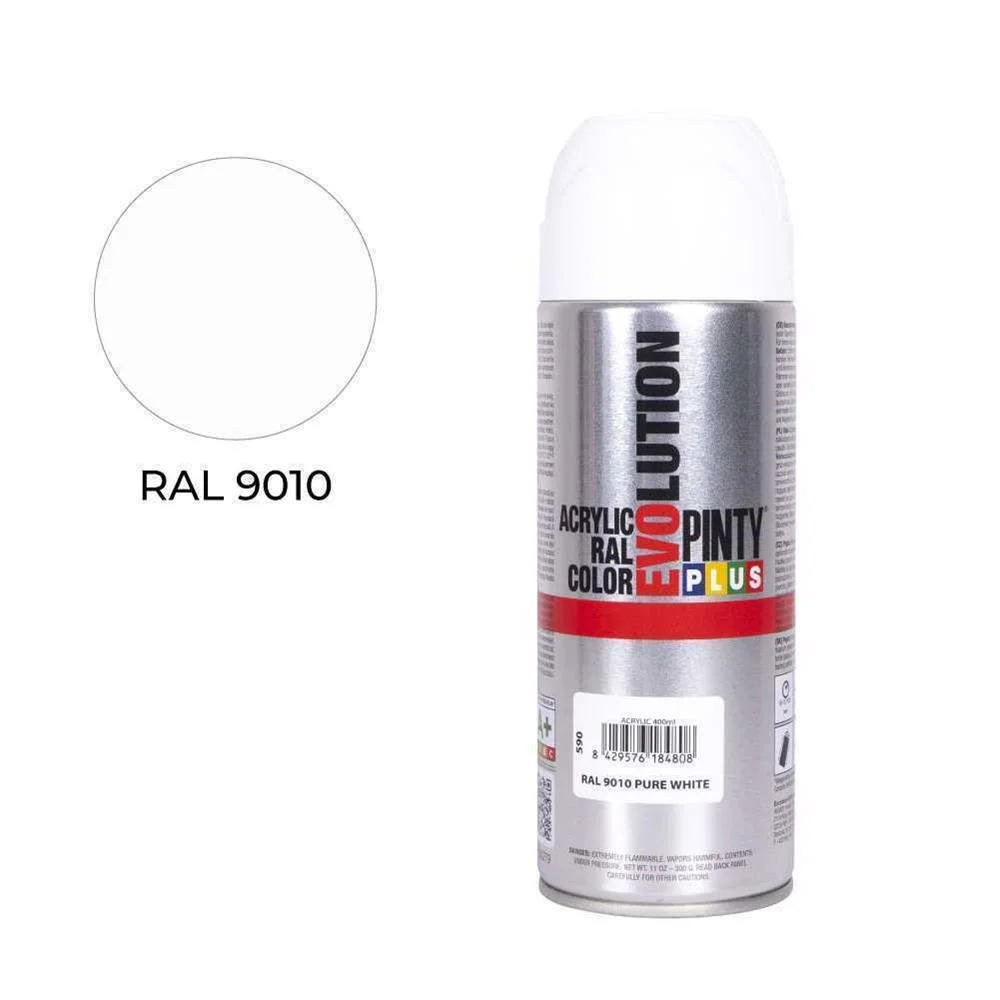 Pintura em Spray Pintyplus Tech 520cc Electrodomesticos Branco Ral 9016