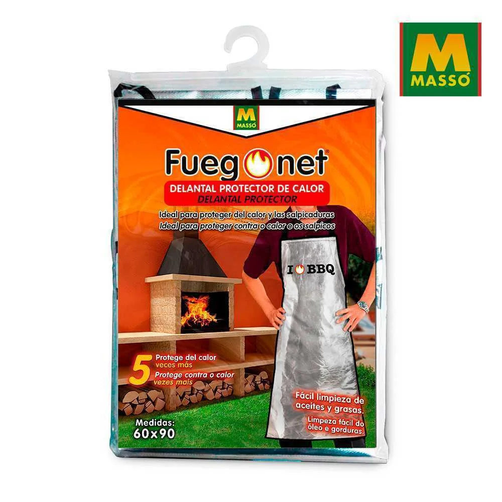 Avental Prote&ccedil;&atilde;o Calor 60x90cm Fuegonet Mass&oacute;